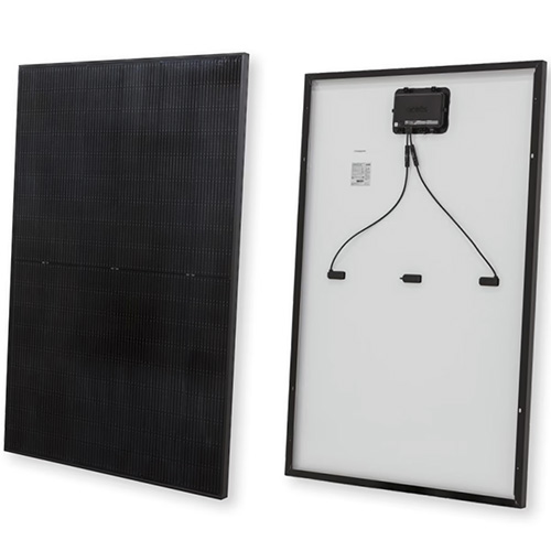 (image for) Qcells, Q.TRON BLK M-G2.H1+/AC 430, 430W AC Powered, 108 half cut Q.ANTUM NEO cells, black frame, white backsheet with MC4 connectors. Domestic components: Module - J/box; Inverter - PCBA DC-DC, PCBA DC-AC, Enclosure & Production