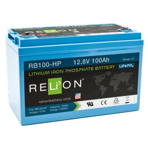 (image for) Relion Battery LLC, RB100-HP, 12V 100Ah LiFePO4 Battery