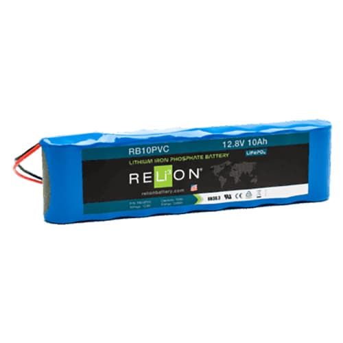 (image for) Relion Battery LLC, RB10PVC, 12V 10Ah LiFePO4 Battery (PVC)
