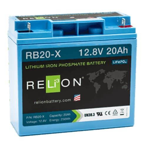 (image for) Relion Battery LLC, RB20-X, 12V 20Ah LiFePO4 Battery