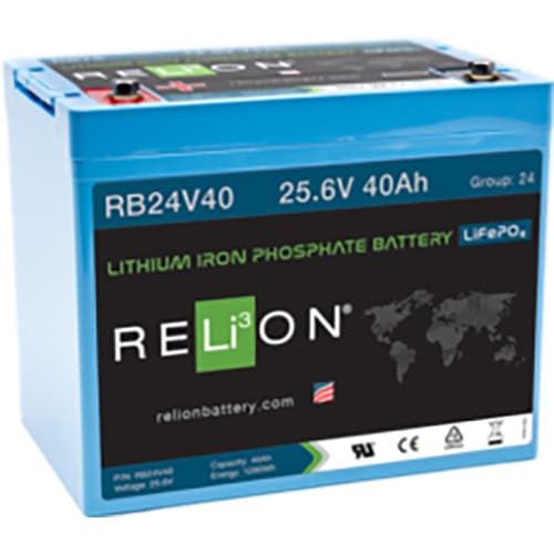 (image for) Relion Battery LLC, RB24V40, Lithium Iron Phosphate Battery