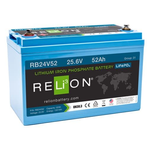 (image for) Relion Battery LLC, RB24V52, 24V 52Ah LiFePO4 Battery