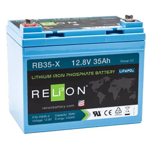 (image for) Relion Battery LLC, RB35-X, 12V 35Ah LiFePO4 Battery