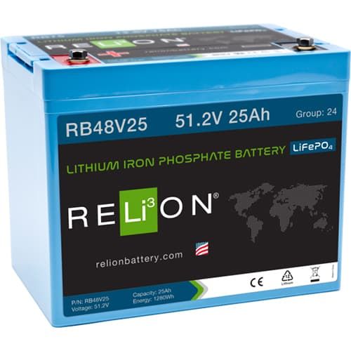(image for) Relion Battery LLC, RB48V25, 48V 25Ah LiFePO4 Battery