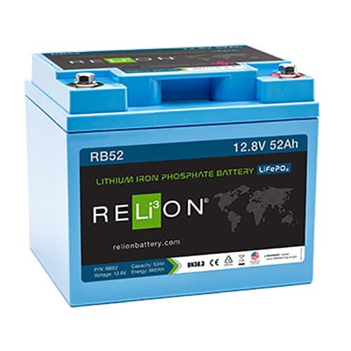 (image for) Relion Battery LLC, RB52, 12V 52Ah Lithium Deep Cycle Battery
