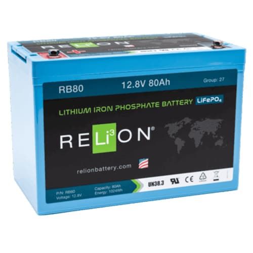 (image for) Relion Battery LLC, RB80, 12V 80Ah LiFePO4 Battery