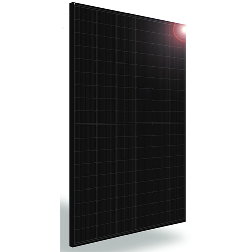 (image for) Silfab Solar, SIL-430-QD-DCA, 430w QD mono-PERC module; 108 half cells, black frame, black backsheet, 53.1 in, 0.22 in (12 AWG), MC4 from Staubli. With USA sourced frame & back sheet. This item includes domestic content and if used in accordance to the provisions set forth by the IRS, may qualify the taxpayer for a Domestic Content Bonus Credit