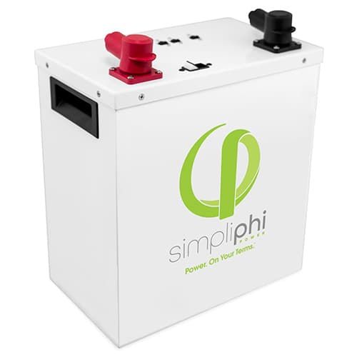 (image for) SimpliPhi, AmpliPHI-3.8-48, Communications Based 3.8kWh LFP Battery, (Lithium Iron Phosphate), 48 volt, with 100A DC Breaker-On/Off Switch and BMS, UL-1642, CE