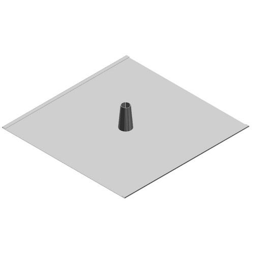 (image for) SnapNrack, 175-05001, Standoff Flashing, Verde 1.0STF, Skinny Cone for Tile, 20" x 20” x 3”, Dead Soft Alum