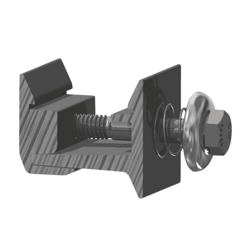 (image for) SnapNrack, 242-01229, Ultra Rail Mounting Clamp, Silver