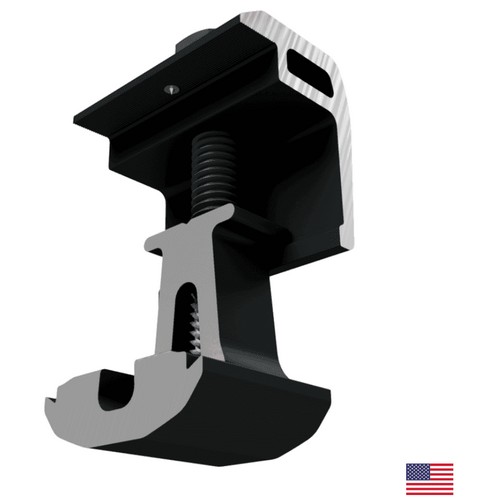 (image for) SnapNrack, 242-02073-USA, Ultra Rail End Clamp, Black (USA)