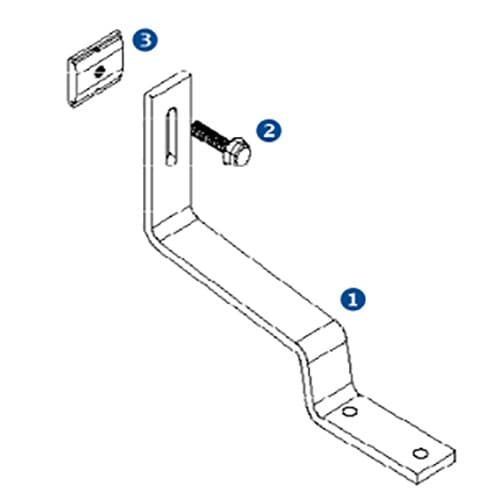 (image for) SnapNrack, 242-02723, PS45 Deck Level Flashing Set, 9x9 and 4X13 Pcs