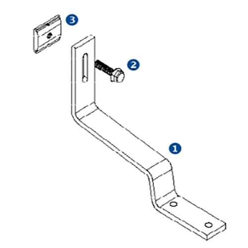 (image for) SnapNrack, 242-02723, PS45 Deck Level Flashing Set, 9x9 And 4x13 Pcs