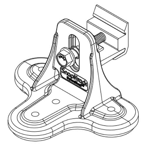 (image for) SnapNrack, 242-02173, Speedseal Deckfoot, Silver