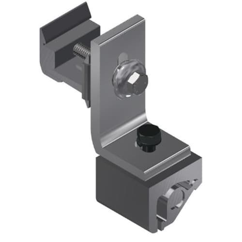 (image for) SnapNrack, 242-05159, Ultra Rail Wide Base Seam Clamp With L Foot And Lock