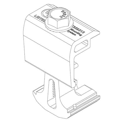 (image for) SnapNrack, 242-02073, Ultra Rail End Clamp, Black