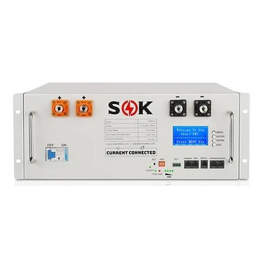 (image for) Sok Battery, SK48V100, SOK 48V 100Ah Server Rack LiFePO4 Battery