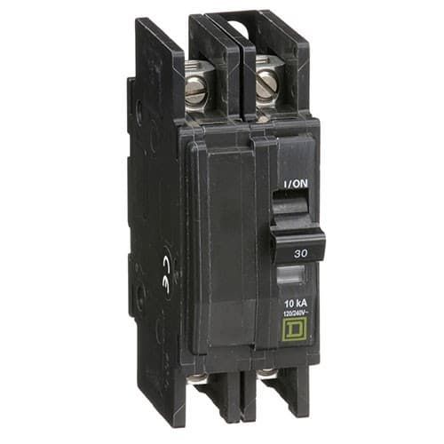 (image for) Square D, QOU230, Circuit Breaker, QOU, 30A, 120/240Vac / 48Vdc Max, 2-Pole, Square D, Surface Or DIN MNT, 1.5IN