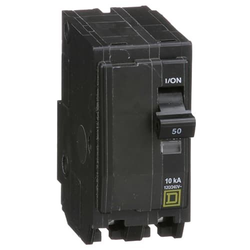 (image for) Sqaure D, QO250, Circuit Breaker, QO, 50A, 120/240VAC / 48VDC Max, 2-Pole, Square D, 1.5IN, QO250