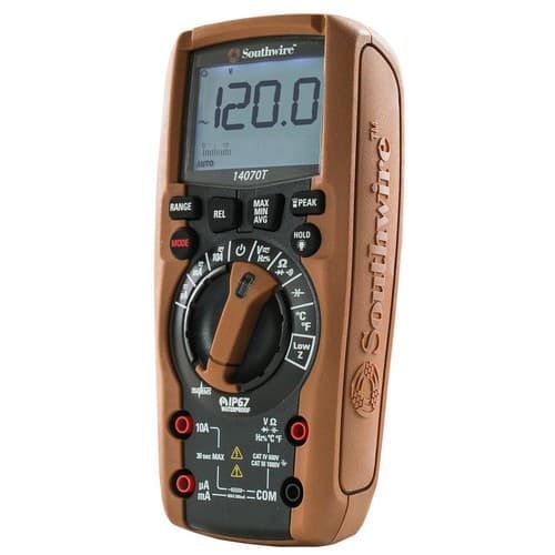 (image for) Southwire, 63018240, TechnicianPRO Auto Range TrueRMS Multimeter