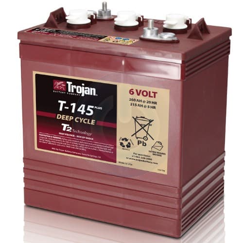 (image for) Trojan Battery Company, T-145, Signature Line, 6 Volt Deep-Cycle Flooded Battery