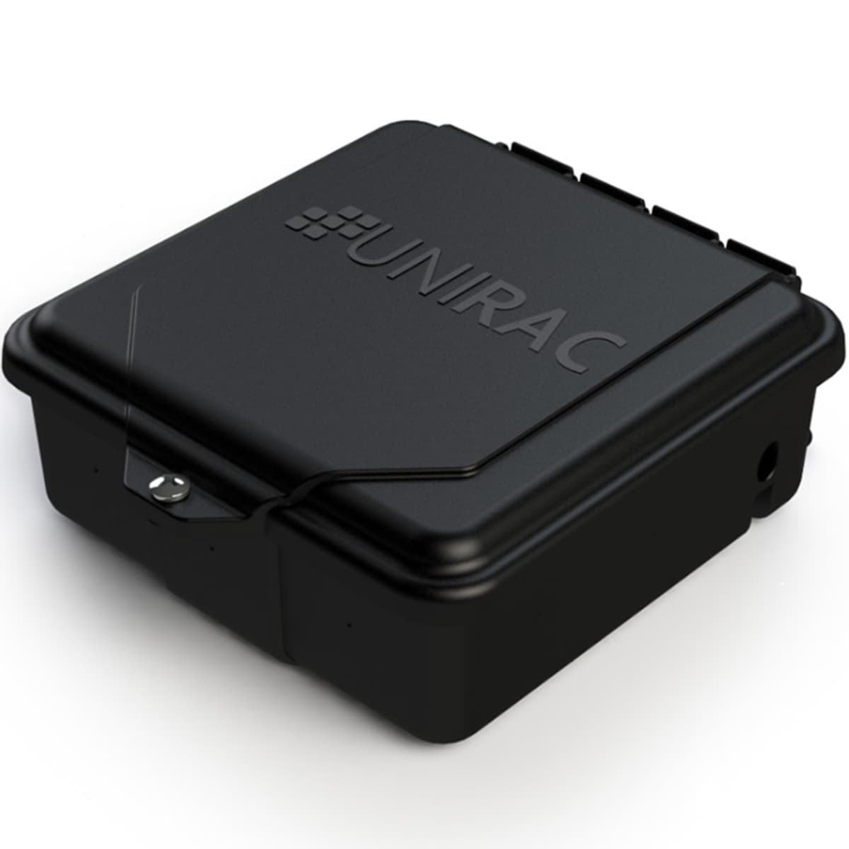 (image for) UniRac, SOLOBOX, Solobox Junction Box For Comp Shingle And Rail Mount ApplicatioNS. With Flashloc Technology. Includes 4-Self Drilling Mounting Screws For Optional Rail Mounting