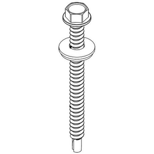 (image for) Unirac, 003250W, #12-14 X 2.50 Screw HDW SS - includes #12 EPDM washer (Bag of 80)