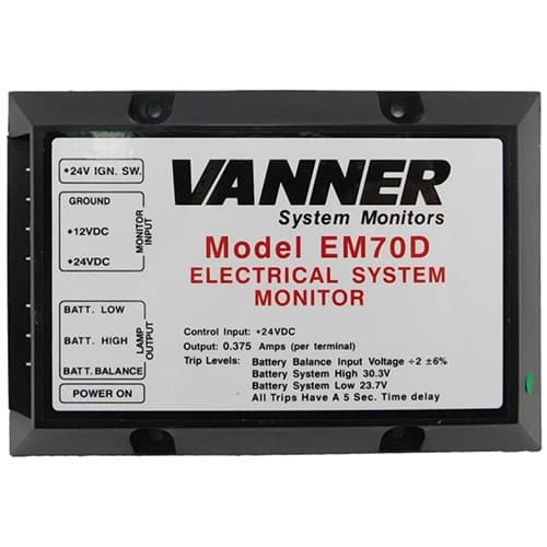 (image for) Vanner Inc, EM70D, Electrical System Monitor