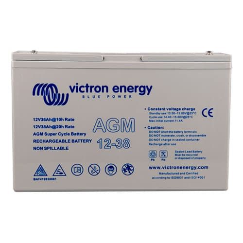 (image for) Victron Energy, BAT412038081, 12V/38Ah AGM Super Cycle Batt. (M5)
