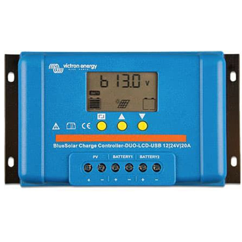 (image for) Victron Energy, SCC010020060, BlueSolar PWM DUO-LCD&USB 12/24V-20A
