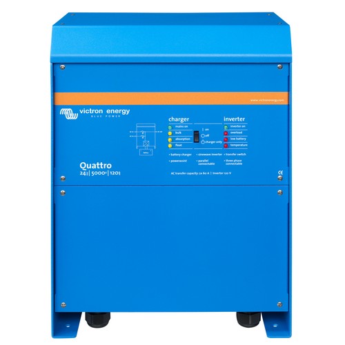 (image for) Victron Energy, QUA242503112, Quattro 24/5000/120-100/100 120V VE.Bus (UL 458)