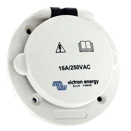 (image for) Victron Energy, SHP301603000, Power Inlet Polyamid with cover 16A/250Vac (2p/3w)