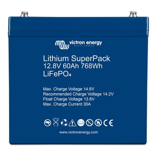 (image for) Victron Energy, BAT512060705, Lithium SuperPack 12, 8V/60Ah (M6)