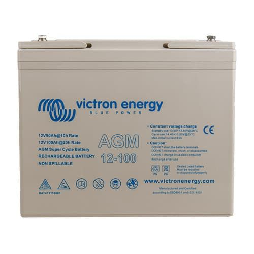 (image for) Victron Energy, BAT412110081, 12V/100Ah AGM Super Cycle Batt. (M6)