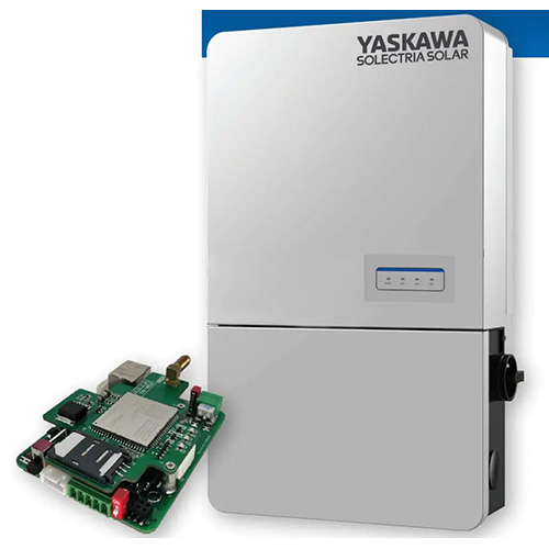 (image for) Yaskawa Solectria Solar, ENC-G5, 5th Generation Ethernet Network Card with daughter board, allows remote troubleshooting/updating. Compatible with cellular options (sold separately). For use with PVI 25/36/50/60TL inverters. Use 1 per 32 inverters on a site, or as necessary.