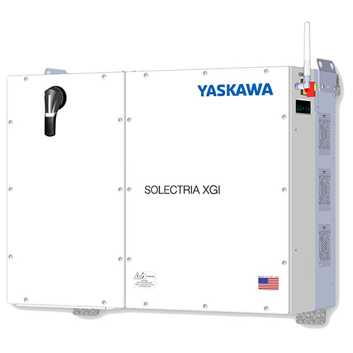 (image for) Yaskawa Solectria Solar, UUX002210, XGI 1500-150/166-UL-A Inverter, Transformerless, 150kW (166kVA) Power Rating, 1500VDC Max Input, 600VAC Output, with UL1699b Arc-Fault Certification, 5 Year Standard Warranty, UL 1741SB certified Rule 21 compliant. Made in the USA.